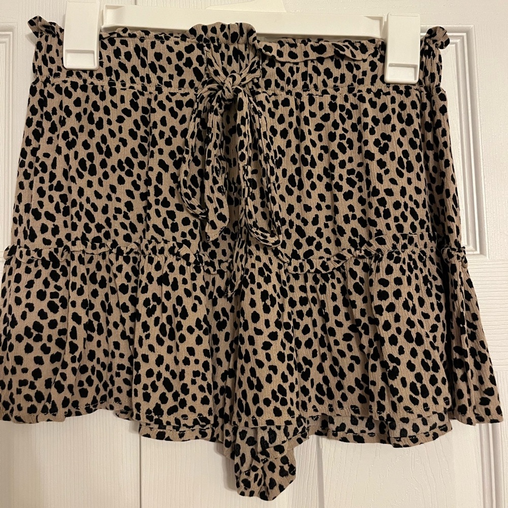 Vanilla Star Leopard Print Skort